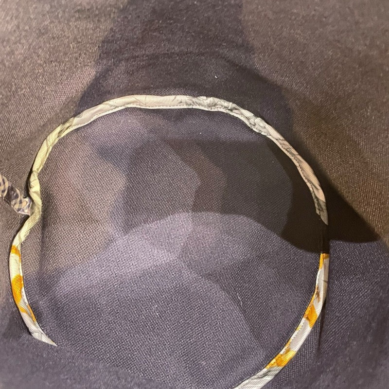 エルメス HERMES プティアッシュソー ネイビー×パープル トワル レディース ハンドバッグ