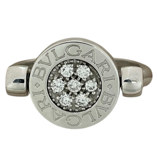 ブルガリ BVLGARI フリップリング 750WG/ダイヤモンド/オニキス ジュエリー