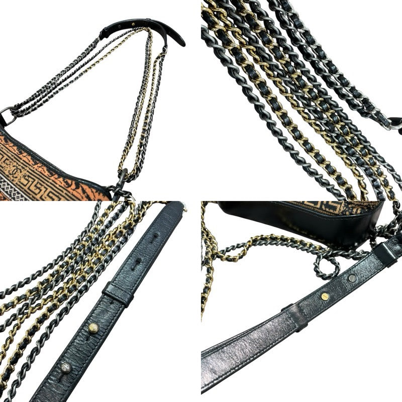 シャネル CHANEL ガブリエルドゥシャネル ホーボー スモール A91810 マルチカラーマルチ コットンジャージ×レザー レディース ショルダーバッグ