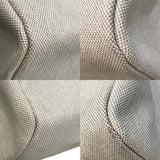 エルメス HERMES エールバッグMM ▢C刻印 ブラウン×アイボリー×シルバー金具 トワル レディース ショルダーバッグ