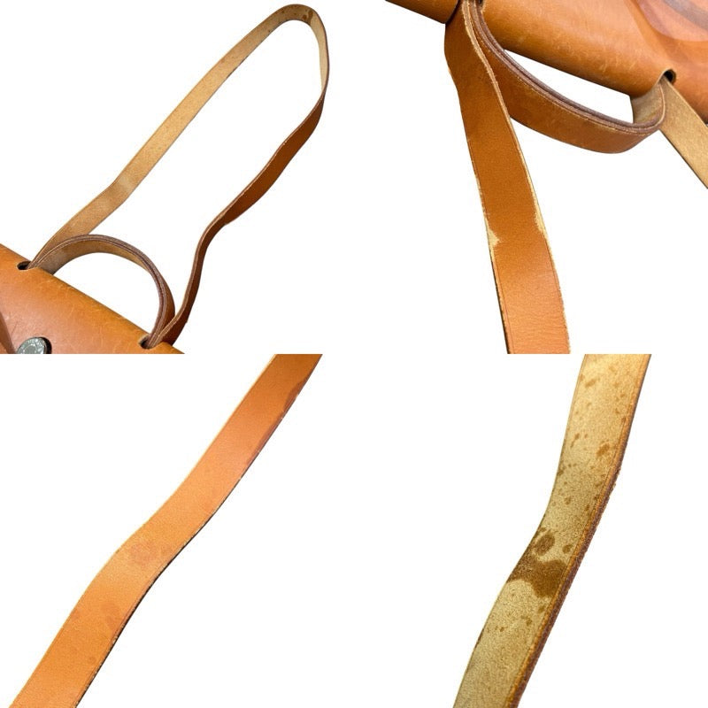 エルメス HERMES エールバッグMM ▢C刻印 ブラウン×アイボリー×シルバー金具 トワル レディース ショルダーバッグ