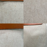 エルメス HERMES エールバッグMM ▢C刻印 ブラウン×アイボリー×シルバー金具 トワル レディース ショルダーバッグ