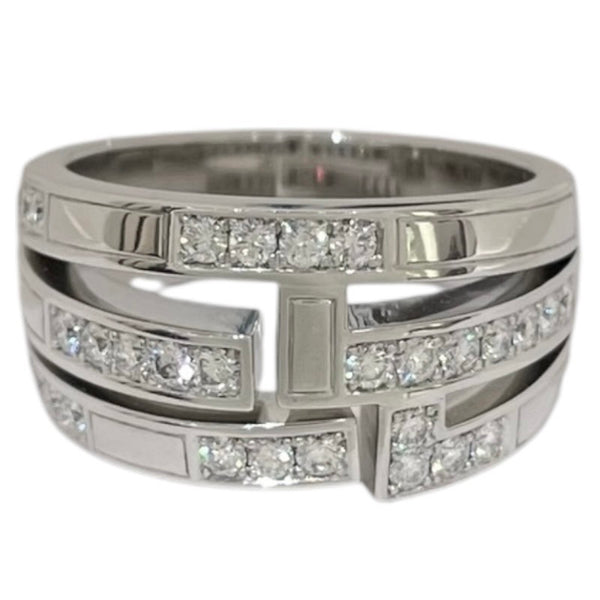 ハリーウィンストン HARRY WINSTON トラフィックアクセントダイヤリング 750WG/ダイヤモンド ジュエリー