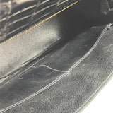 エルメス HERMES ケリー28　外縫い 〇R刻 ブラック　GD金具 アリゲーター レディース ショルダーバッグ