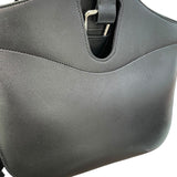 エルメス HERMES メッセンジャーアトラージュ U刻印 ブラック×シルバー金具 エヴァ―グレイン レディース ショルダーバッグ