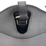 エルメス HERMES メッセンジャーアトラージュ U刻印 ブラック×シルバー金具 エヴァ―グレイン レディース ショルダーバッグ