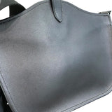 エルメス HERMES メッセンジャーアトラージュ U刻印 ブラック×シルバー金具 エヴァ―グレイン レディース ショルダーバッグ