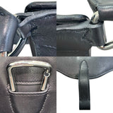 エルメス HERMES メッセンジャーアトラージュ U刻印 ブラック×シルバー金具 エヴァ―グレイン レディース ショルダーバッグ