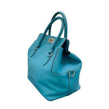 エルメス HERMES ツールボックス26 □R刻印 ターコイズ×シルバー金具 スイフト レディース ショルダーバッグ