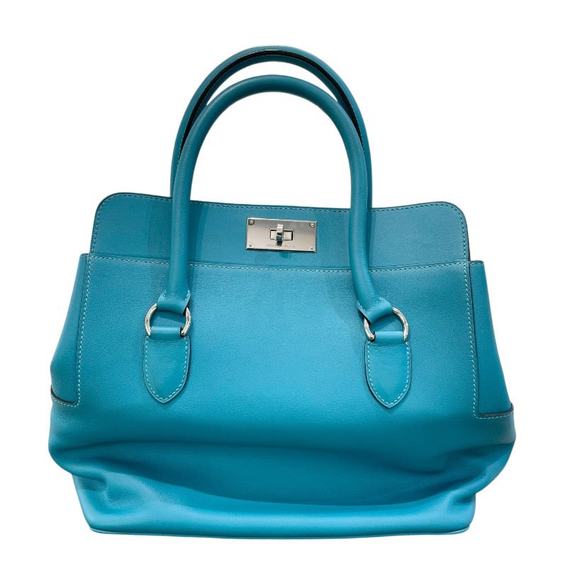 エルメス HERMES ツールボックス26 □R刻印 ターコイズ×シルバー金具 スイフト レディース ショルダーバッグ