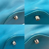 エルメス HERMES ツールボックス26 □R刻印 ターコイズ×シルバー金具 スイフト レディース ショルダーバッグ