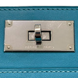 エルメス HERMES ツールボックス26 □R刻印 ターコイズ×シルバー金具 スイフト レディース ショルダーバッグ