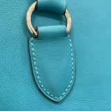 エルメス HERMES ツールボックス26 □R刻印 ターコイズ×シルバー金具 スイフト レディース ショルダーバッグ