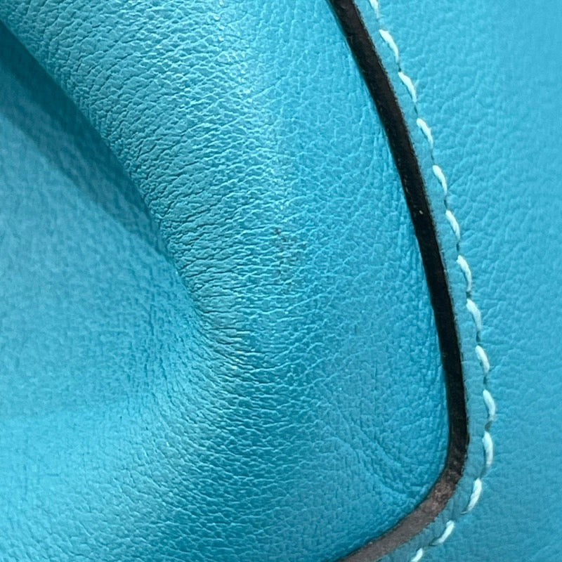 エルメス HERMES ツールボックス26 □R刻印 ターコイズ×シルバー金具 スイフト レディース ショルダーバッグ