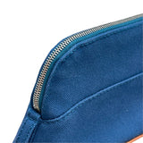 エルメス HERMES ボリードポーチ16 ブルー トワル レディース ポーチ