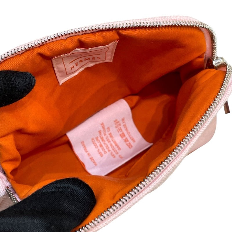 エルメス HERMES ボリードポーチ15 ピンク トワル レディース ポーチ