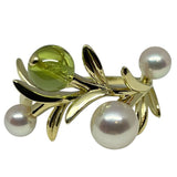 ミキモト MIKIMOTO オリーブパールリング K18YG ジュエリー