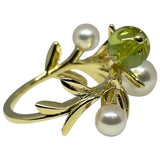 ミキモト MIKIMOTO オリーブパールリング K18YG ジュエリー