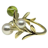 ミキモト MIKIMOTO オリーブパールリング K18YG ジュエリー