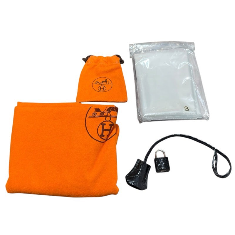 エルメス HERMES バーキン35 □H刻 ブラック　SV金具 ポロサス ユニセックス ハンドバッグ