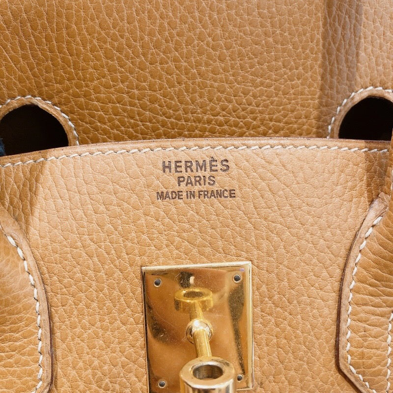 エルメス HERMES バーキン35 〇Y刻印 ナチュラル/ゴールド金具 アルデンヌ メンズ ハンドバッグ | 中古ブランドリユースショップ  OKURA(おお蔵)