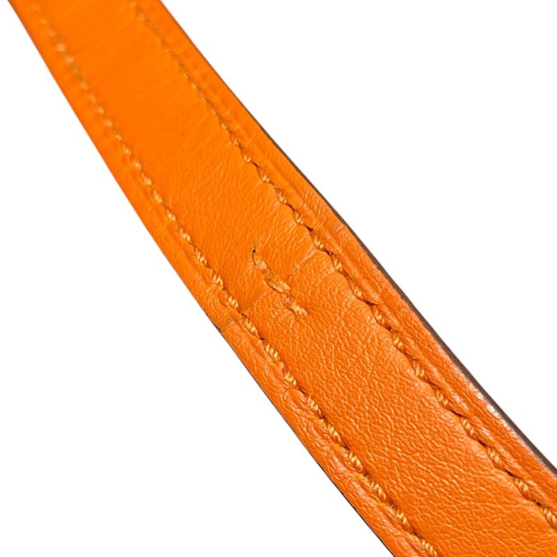 エルメス HERMES コンスタンス3 ミニ U刻 オレンジ×ゴールド金具 スイフト レディース ショルダーバッグ