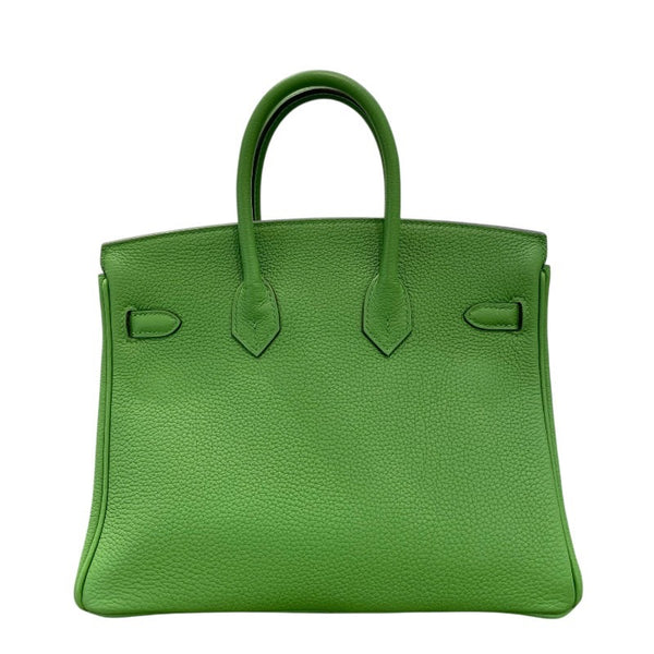 エルメス HERMES バーキン25 B刻 ヴェールユッカ シルバー金具 トゴ レディース ハンドバッグ