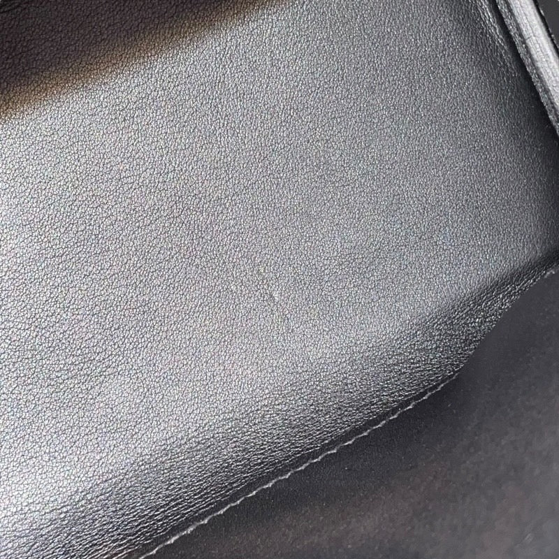 エルメス HERMES ケリー25 タッチ 内縫い B刻印 ブラック/SV金具 スイフト/リザート レディース ハンドバッグ