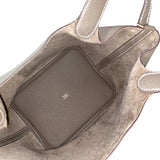エルメス HERMES ピコタンロックMM U刻印 エトゥープ×ゴールド金具 トリヨンクレマンス レディース ハンドバッグ