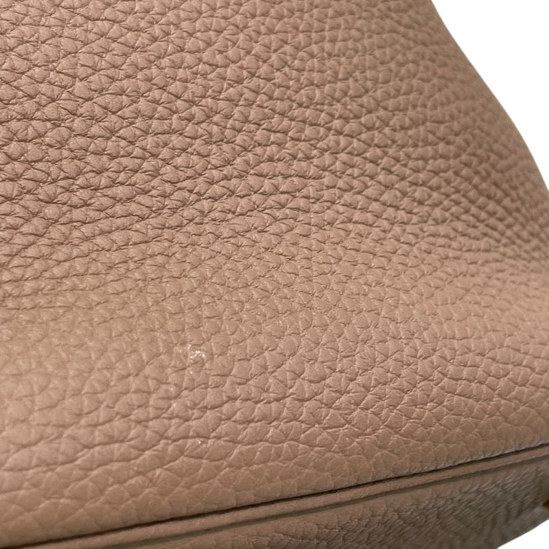エルメス HERMES ピコタンロックMM U刻印 エトゥープ×ゴールド金具 トリヨンクレマンス レディース ハンドバッグ