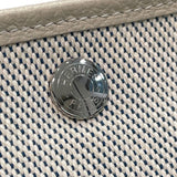 エルメス HERMES ガーデンパーティPM C刻印 アイボリー×ブルー系 トワル×ネゴンダ レディース トートバッグ