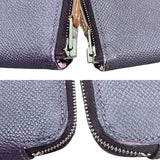 エルメス HERMES アザップロングシルクイン D刻印 レザン×シルバー金具 エプソン レディース 長財布