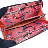エルメス HERMES アザップロングシルクイン D刻印 レザン×シルバー金具 エプソン レディース 長財布