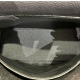 エルメス HERMES ケリー25 内縫い B刻 ブラック×シルバー金具 トゴ レディース ハンドバッグ