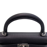 エルメス HERMES ケリー25 内縫い B刻 ブラック×シルバー金具 トゴ レディース ハンドバッグ