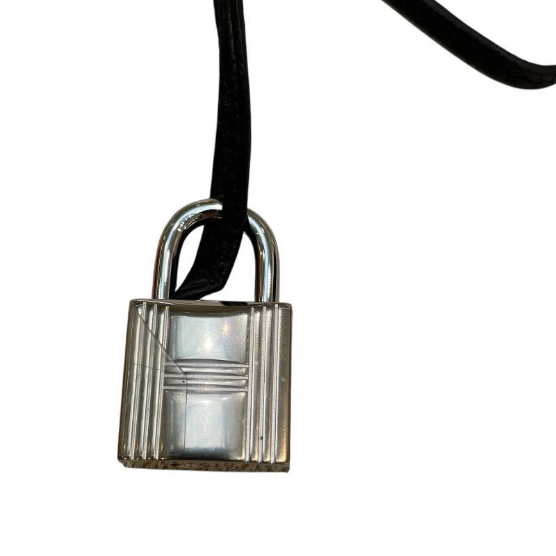 エルメス HERMES ケリー25 内縫い B刻 ブラック×シルバー金具 トゴ レディース ハンドバッグ