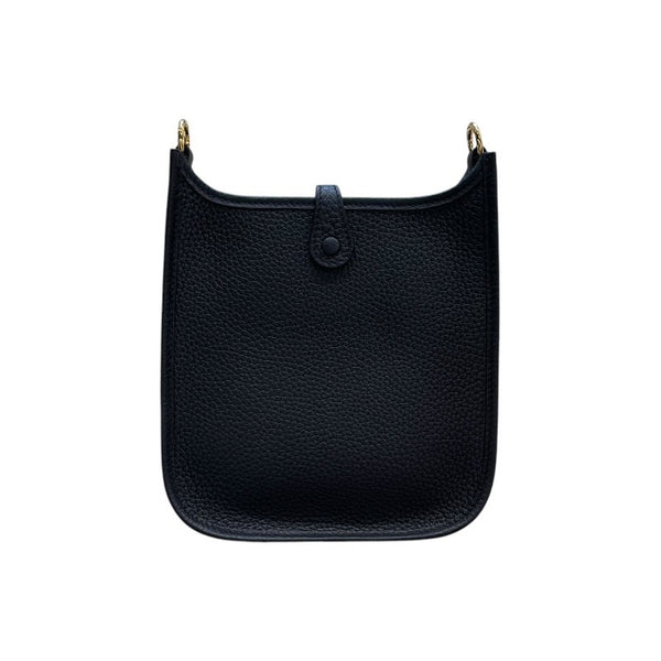 エルメス HERMES エヴリンTPM W刻 ブラック×ゴールド金具 トリヨン レディース ショルダーバッグ