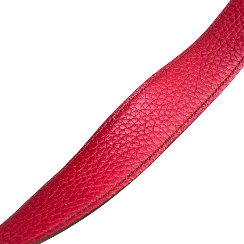 エルメス HERMES リンディ30 □N刻 ルージュカザック×シルバー金具 トリヨン レディース ショルダーバッグ