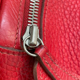 エルメス HERMES リンディ30 □N刻 ルージュカザック×シルバー金具 トリヨン レディース ショルダーバッグ