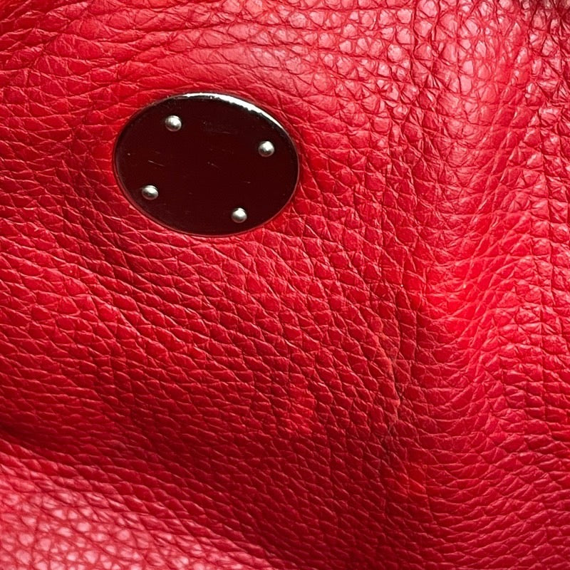 エルメス HERMES リンディ30 □N刻 ルージュカザック×シルバー金具 トリヨン レディース ショルダーバッグ