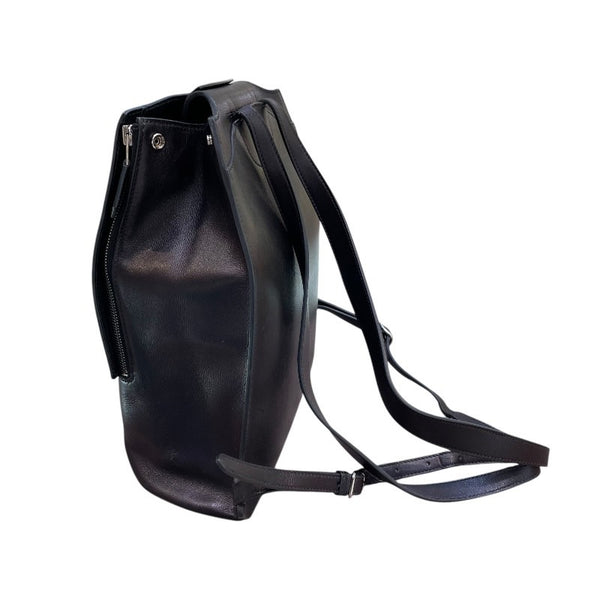 エルメス HERMES サックアド GR24 X刻印 ブラック×シルバー金具 エヴァーグレイン レディース リュック・デイパック