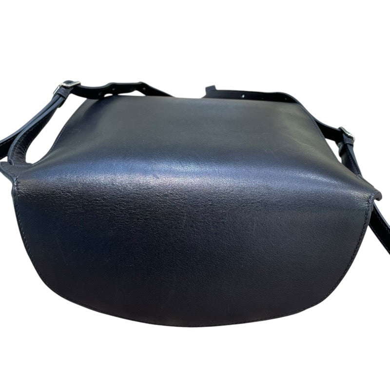 エルメス HERMES サックアド GR24 X刻印 ブラック×シルバー金具