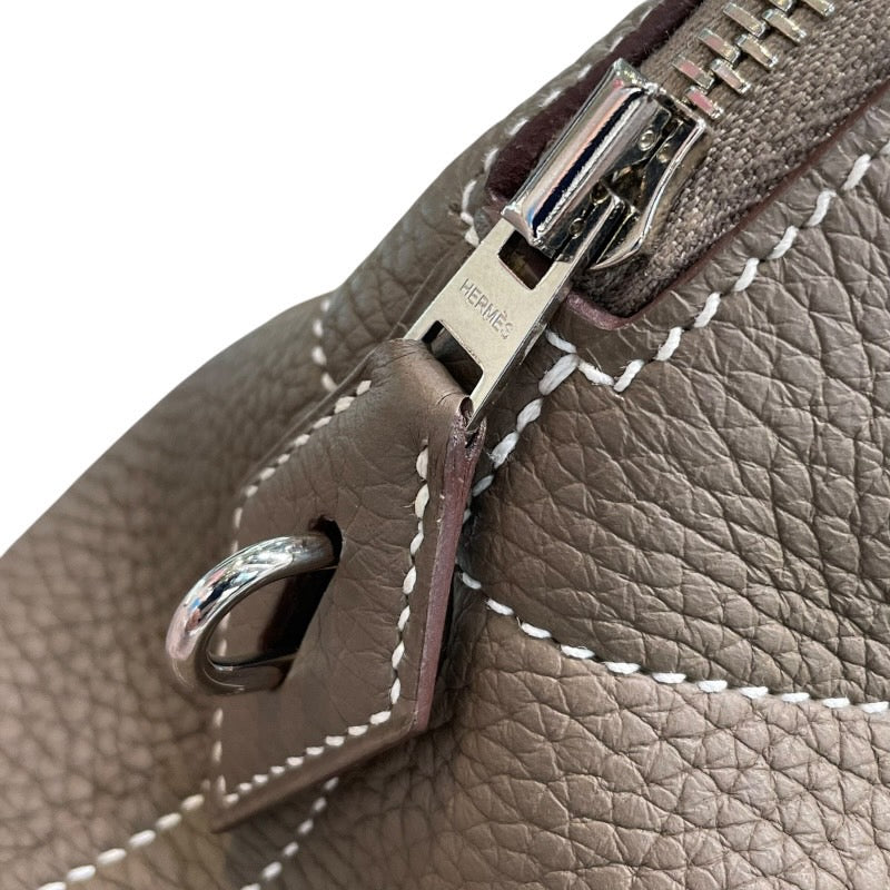 エルメス HERMES ボリード31 A刻 エトゥープ×シルバー金具 トリヨン レディース ハンドバッグ