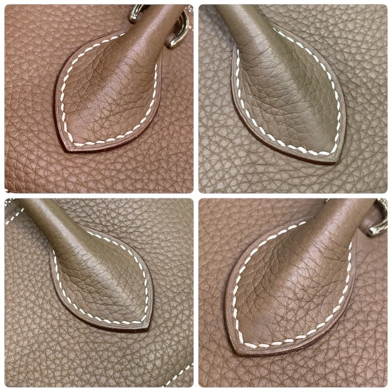 エルメス HERMES ボリード31 A刻 エトゥープ×シルバー金具 トリヨン レディース ハンドバッグ