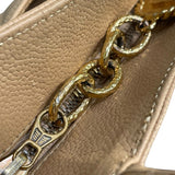 シャネル CHANEL 復刻トート A01804 9番台 ベージュ×ゴールド金具 キャビアスキン レディース トートバッグ