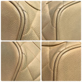 シャネル CHANEL 復刻トート A01804 9番台 ベージュ×ゴールド金具 キャビアスキン レディース トートバッグ