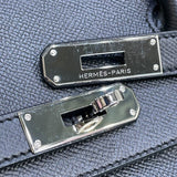 エルメス HERMES バーキン30 □N刻 ブラック×シルバー金具 エプソン レディース ハンドバッグ