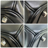 エルメス HERMES バーキン30 □N刻 ブラック×シルバー金具 エプソン レディース ハンドバッグ