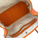 エルメス HERMES ガーデンパーティPM □O刻印 オレンジ×シルバー金具 ネゴンダ レディース トートバッグ
