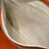 エルメス HERMES ガーデンパーティPM □O刻印 オレンジ×シルバー金具 ネゴンダ レディース トートバッグ